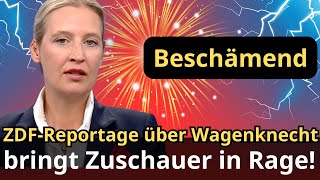 Hitzige Debatte ZDFReportage über Wagenknecht bringt Zuschauer in Rage [upl. by Ahsart]