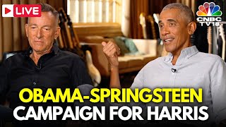 LIVE Barack Obama and Rock star Bruce Springsteen Campaign for Kamala Harris Philadelphia  N18G [upl. by Eilerua616]