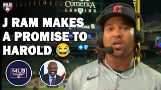 José Ramírez interview after forcing Game 5 in ALDS  MLB Tonight [upl. by Joby]