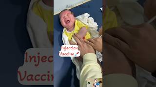 Injection Little Newborn Baby Pain Cryingshorts [upl. by Soelch]