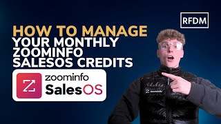 ZoomInfo Tips How To Manage Your Monthly ZoomInfo SalesOS Credits [upl. by Olegnad]