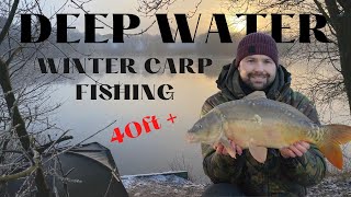 DEEP WATER CARP FISHING  ESNES QUARRY  WINTER CARP FISHING 2022 [upl. by Goldin]