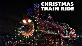 Holiday Lights Train Ride at McCormick Stillman Railroad Park [upl. by Attenaej]