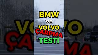 BMW X3 vs Volvo XC60 Çarpma Testi 😱 araba otomobil crashtest [upl. by Uamak277]