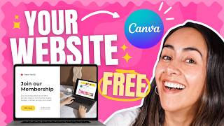 Build Your Website for Free in Canva  Beginners Tutorial 2024 [upl. by Holland]