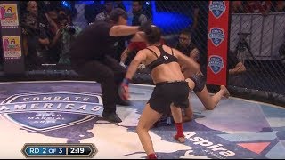 Top MMA Finishes and KOs Melissa Martínez vs Yajaira Romo  30Days30Finishes  CombateAmericas [upl. by Vicky]