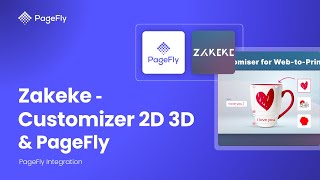 How To Use Zakeke Product Customizer In PageFly  PageFly Tutorial [upl. by Ellahcim]