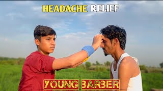 ASMR  YOUNG BARBER GAVE A BESTEST HEAD AND BACK MASSAGE FOR HEADACHE amp INSOMNIA RELIEFasmrmassage [upl. by Muscolo]