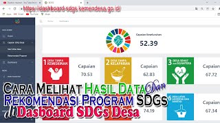 Cara Mengetahui Hasil SDGs Desa dan Rekomendasi Kegiatan [upl. by Legra]