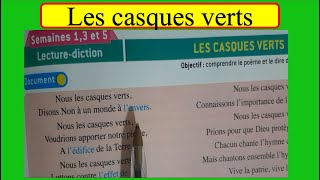 Le poème quot les casques vertsquot de la 6ème année primaire [upl. by Denn]