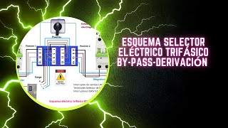 Esquema selector eléctrico trifásico BY PASS derivación [upl. by Laehplar]