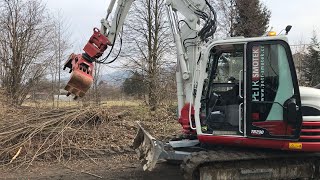 Cleaning wood with a grabber  Timelaps  4K [upl. by Bamford]