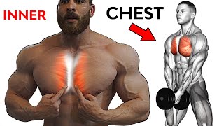 Chest workout  8 exercises that make the inner chest line chiseled [upl. by Nanine]