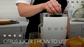 How to Juice Fruits  Smeg CJF01 amp CJF11 [upl. by Greeley]