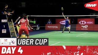 BWF Uber Cup Finals 2022  Japan vs Indonesia  Group A [upl. by Iot]