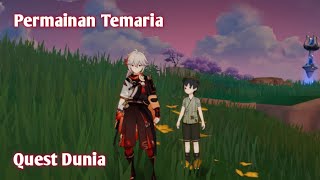 Permainan Temaria  Quest Dunia  Inazuma Genshin Impact [upl. by Idolah]