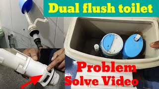 How to Adjust the Flush Water Level on a dual flush Toilet [upl. by Gnaoh835]