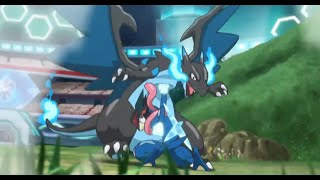 Greninja vs Charizard y Bisharp en Español Latino con soundtrack japones [upl. by Ibocaj631]