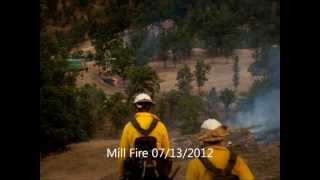 Mill Fire in Mendocino National Forest Colusa County CA [upl. by Ransome]