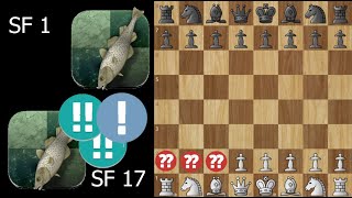 Stockfish 17 vs Stockfish 1  3 pawns [upl. by Laurita]