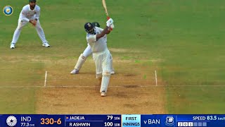 Ravichandran Ashwin Century Today  R Ashwin Hundred Today  Ind vs Ban 1st Test Day 1 Highlights [upl. by Aan]