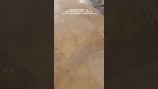 TRAVERTINE FLOOR CLEANING AND HONING SERVICE BY SILVER STATE FLOOR RESTORATION SILVERSTATEFLOORCOM [upl. by Woods]