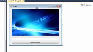 VB 20082010  Add a Watermark on a picturebox  Visual Basic VB  MoDy kareem [upl. by Ennoirb419]