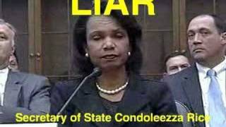 Condoleezza Rice Liar Secretary of State War Criminal pt1 [upl. by Laise]