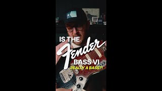 Is the Fender Bass VI really a bass 🤔 scottsbasslessons sbl basslesson [upl. by Anoj]