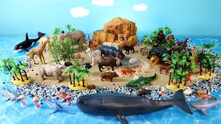 Fun Island Diorama for Playmobil Animal Figurines [upl. by Hanus]