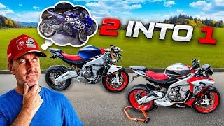 BUILDING AN APRILIA RS660 RACE BIKE FROM A WRECK  Then giving it away EP2 [upl. by Atsirt]