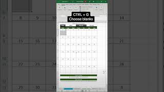 Excel tip for events and holidays on your dynamic monthly calendar [upl. by Bathelda86]