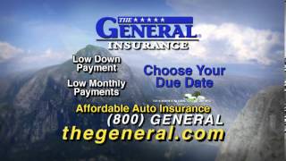 Low DownPayment and Monthly Payment Car Insurance  The General Car Insurance [upl. by Elleina]