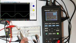 Labor 3 Hantek 2D72 AC DC Ueberlagerung [upl. by Analram]