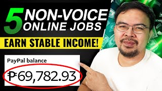 5 Non Voice Home Based Online Jobs for Beginners 2024 [upl. by Raynard]