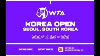 POLINA KUDERMETOVA x BEATRIZ HADDAD MAIA  WTA 500 Korea Open 2024  20092024 [upl. by Elatan442]