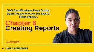 Chapter 6 Creating Reports in SAS [upl. by Amorete]