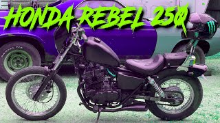 HONDA REBEL 250 quotCustom BobberChopper Buildquot [upl. by Kathlene]