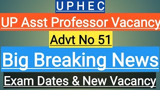 Uttar pradesh asst professor vacancy big latest updates exam dates amp New Asst professor vacancy [upl. by Vachell]