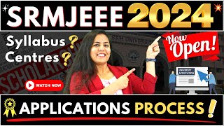 SRMJEEE UG 2024 BTech Application OpenEngineering Entrance Exam BTech SRMJEEE2024 BtechAdmission [upl. by Yekcir]