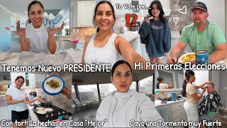 Todos se Fueron a VOTAR menos YO😭🇺🇸 Primeras Elecciones de Emily😱🤫 Fuertes Tormentas⛈♡IsabelVlogs♡ [upl. by Darla366]