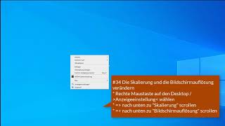 34 Die Skalierung und die Bildschirmauflösung verändern [upl. by Ahsia251]
