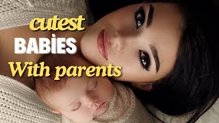 cuteness overload baby with mum and Dad cute baby child  viralvideo [upl. by Nnylrac]