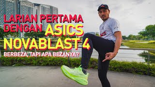 Vlog Asics Novablast 4  Larian Pertama dan Review [upl. by Tufts]