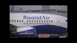 Eindhoven Airport Rwandair DAHXB New reg 9XRWJ Boeing 7377K5 [upl. by Apoor]