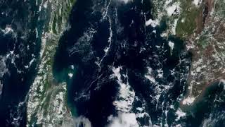 Samui Samui from Space Geo color 20191003 full day timelapse [upl. by Laughlin]