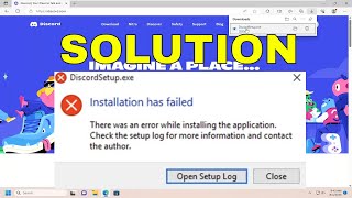 Discordsetupexe Installation Has Failed Failed to Extract Installer Solution [upl. by Wendi]