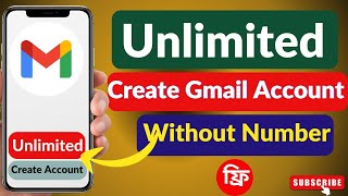 How To Make Gmail Account Without Phone Number  Unlimited Gmail Account Without Phone number Free [upl. by Evered]