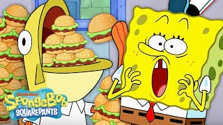 SpongeBob Characters Eating TOO MUCH FOOD for 30 Minutes Straight 😱  SpongeBob [upl. by Htebsil]