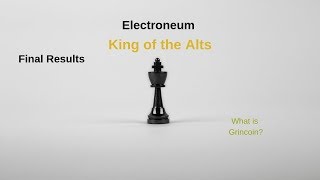 Electroneum Final Results King of the Alts [upl. by Gader]